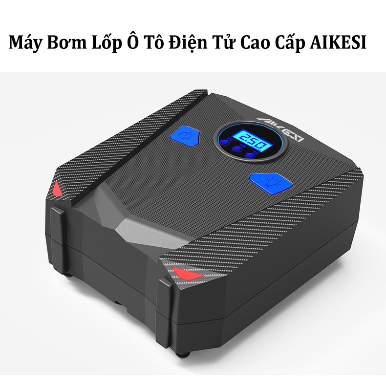 Bơm lốp Điện Tử tự động ngắt cho ô tô xe hơi Akesi tiện lợi