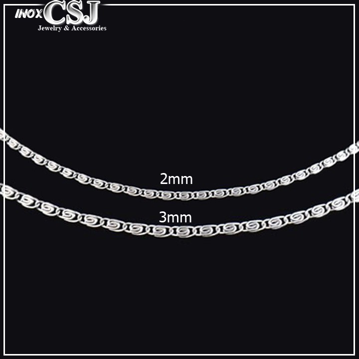 DÂY CHUYỀN NỮ INOX KIỂU XOẮN ỐC CỰC ĐẸP - độc đáo, không đen, không gỉ