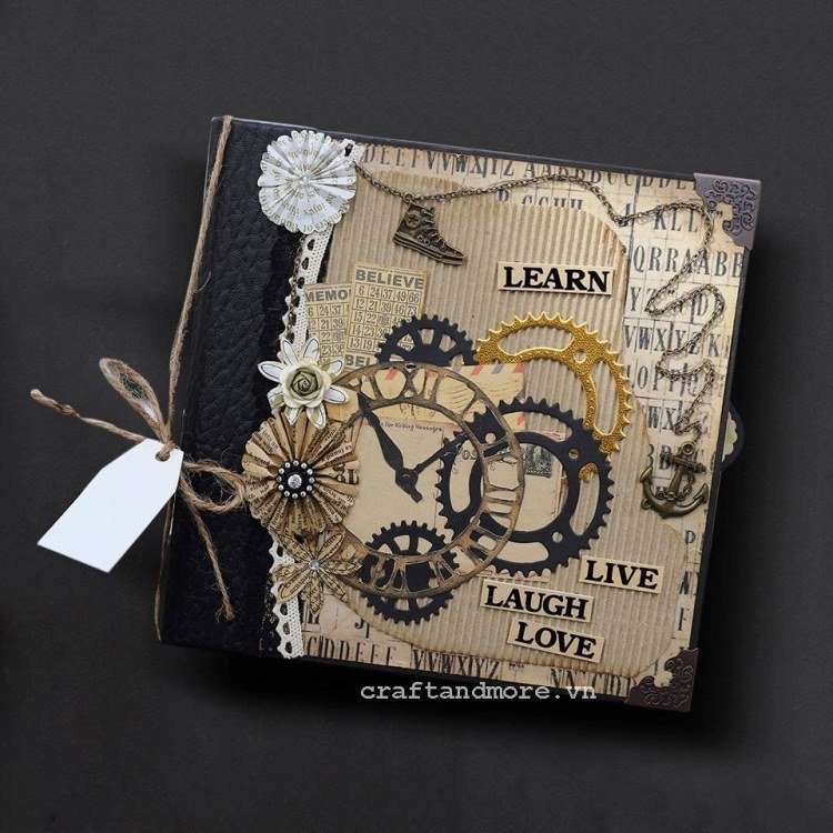 Album ảnh Scrapbook vintage cao cấp