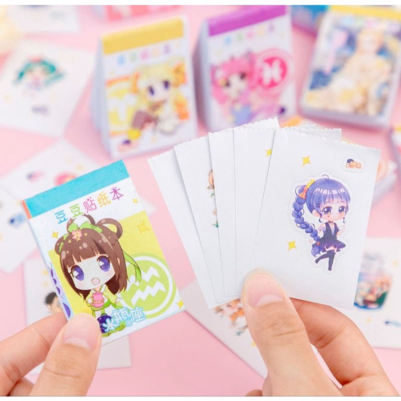 Sổ sticker  50 trang  mini siêu dễ thương, nhiều mẫu