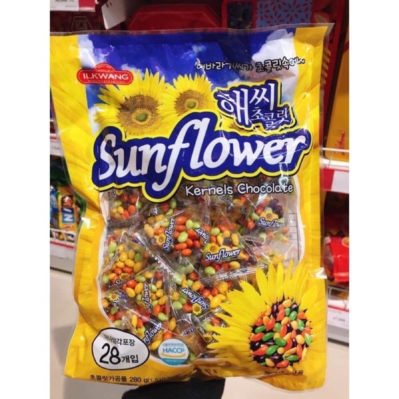 socola bọc hướng dương Sunflower hàn gốc 250g có 25gói nhỏ