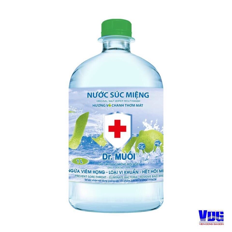 Nước súc miệng Dr muối 1 lít