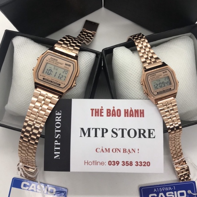 [Mã FAMARAL2 giảm 10K đơn 50K] Đồng hồ nam nữ Casio A159 WR06, dây thép không gỉ sang trọng,kiểu dáng hot nhất 2021 | BigBuy360 - bigbuy360.vn