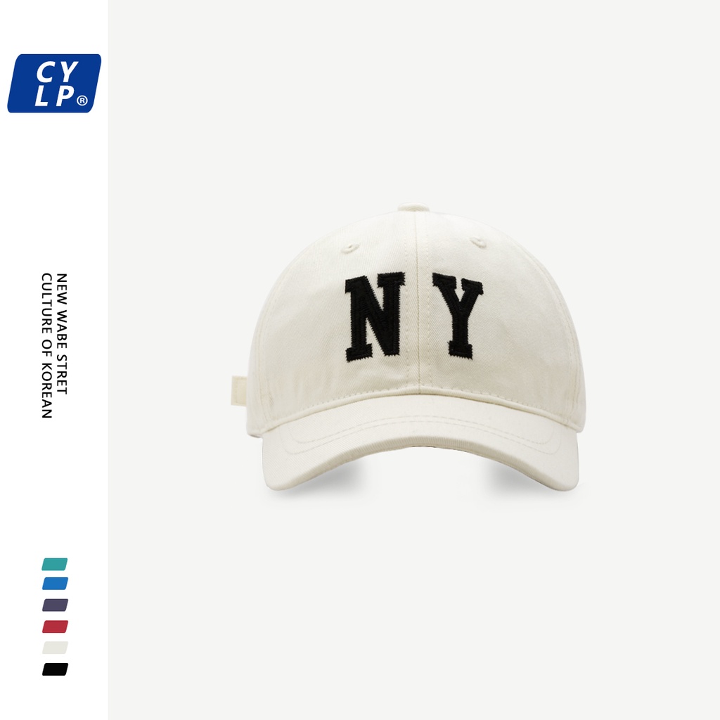 Nón Lưỡi Trai Mềm In Chữ NY Phong Cách Hàn Quốc Đơn Giản Chất Lượng Cao