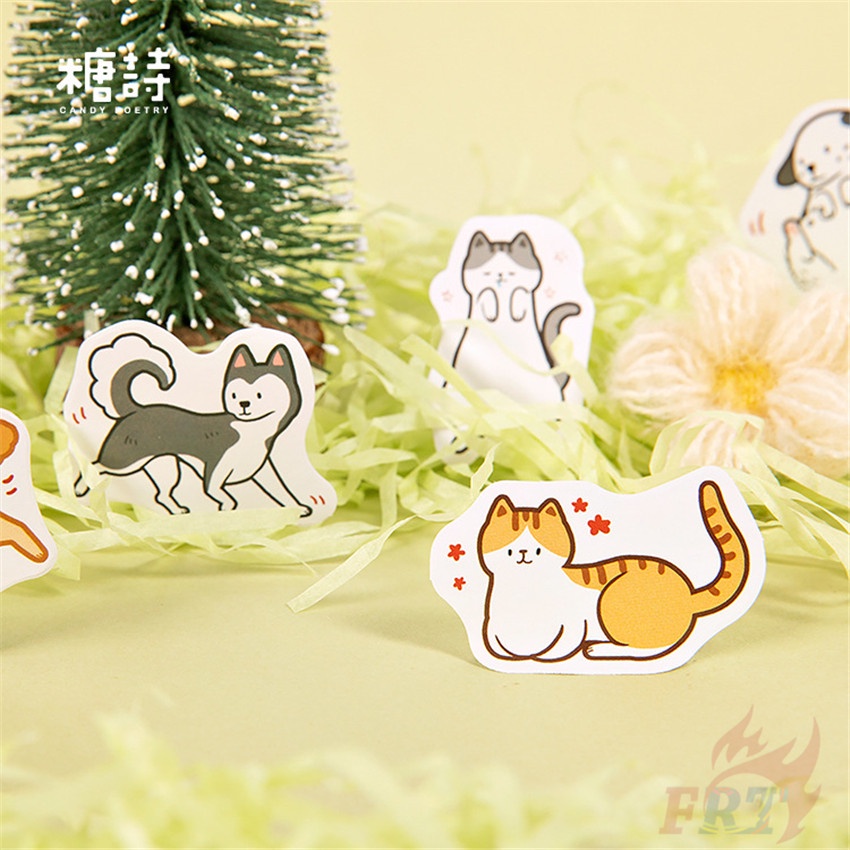 ❉ Sticker Dán Niêm Phong Hàng Ngày Cho Thú Cưng Và Chó Mèo ❉ Hộp 45 Miếng Dán Sticker Trang Trí Sổ Lưu Niệm