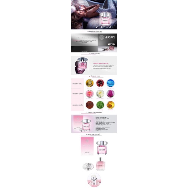 Nước hoa nữ tester versace bright crystal 90ml tester