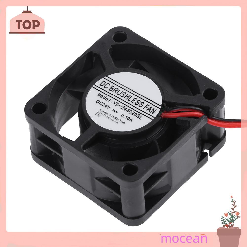 Mocean Quạt Tản Nhiệt Không Chổi Than Yd-244020Sl 24v 40x40 X 20mm Chống Thấm Nước