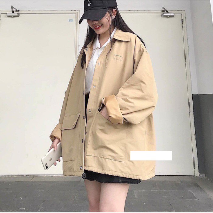 Áo khoác Blazers Kaki 2 Túi Vuông X.Store - Áo Khoác Kaki Chất Đẹp | BigBuy360 - bigbuy360.vn