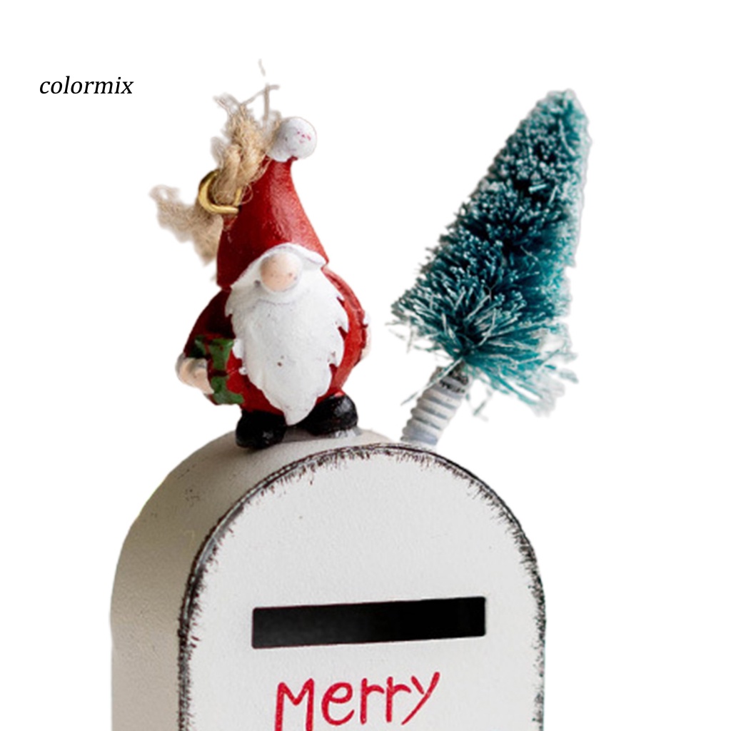 Xmas Mailbox Pendant Cartoon Santa Claus   Mailbox Pendant with Lanyard