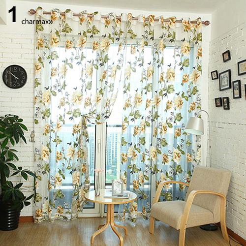 Rèm cửa thêu hoa thời trang thanh lịch