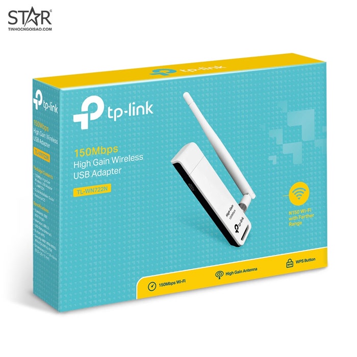 USB Thu wifi TP-Link TL-WN722N 150Mbps Chính Hãng