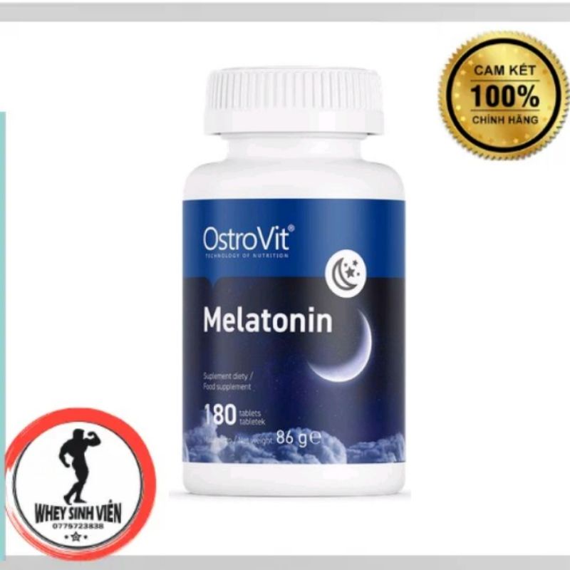 Thực Phẩm Bổ Sung Giúp Ngủ Ngon Hơn Ostrovit Melatonin 180 Viên - 300 viên TẠI WHEYSINHVIEN.COM