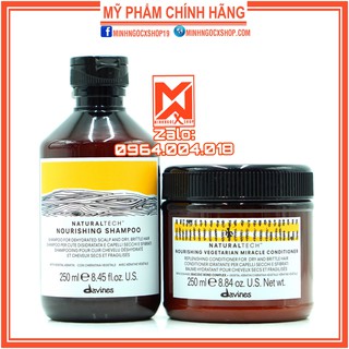 DẦU GỘI XẢ PHỤC HỒI DƯỠNG ẨM DAVINES NOURISHING 250ML - CHÍNH HÃNG