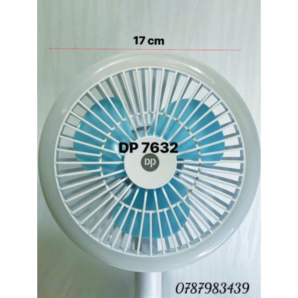 Quạt Sạc Tích Điện Để Bàn DP-7632