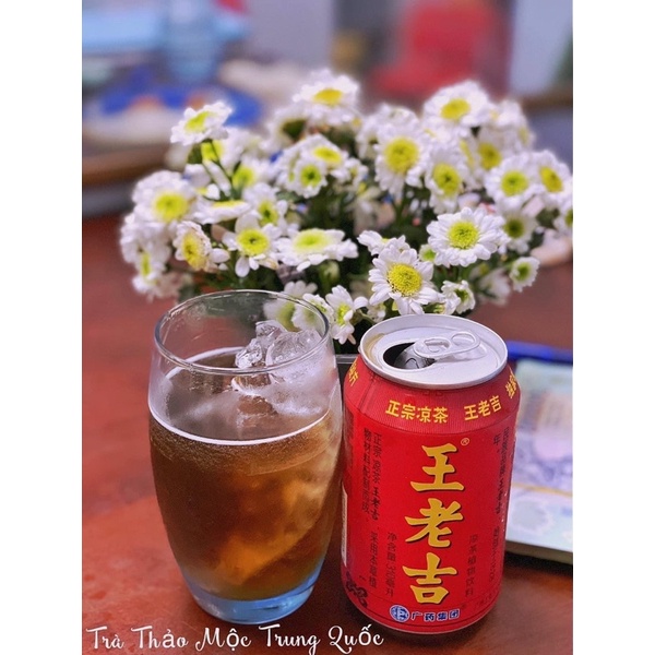 Nước Sâm Thanh Nhiệt - Trà Sâm Thảo Mộc Vương Lão Cát Wang Lao Ji thùng 24 lon