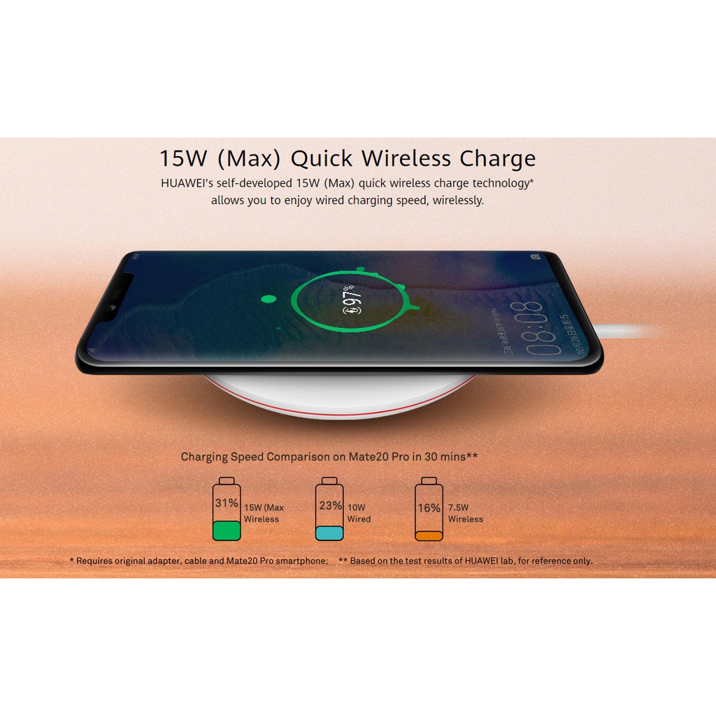 Đế Sạc nhanh không dây wireless charger Huawei CP60 15W