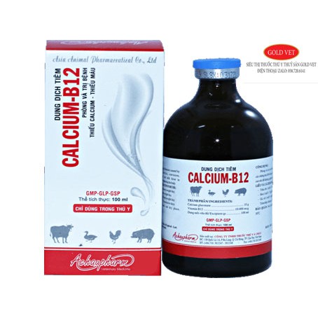 [Giá rẻ] Calcium B12 [100 ml] Gà đá phòng các chứng thiếu calcium, thiếu máu