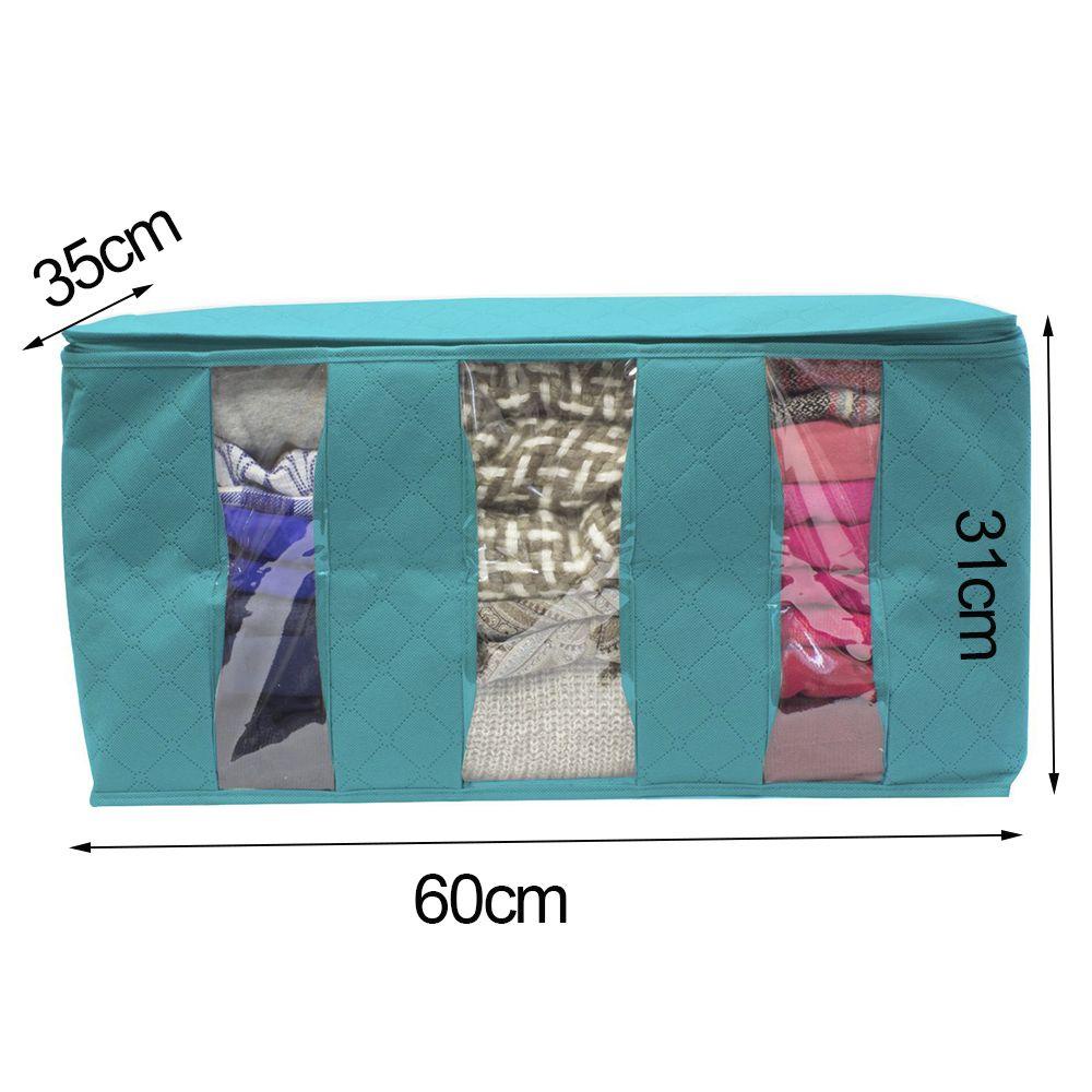KUNHEV 1 / 2 / 3 Túi Vải Không Dệt Đựng Đồ Chống Bụi Có Thể Gấp Gọn Tiện Dụng