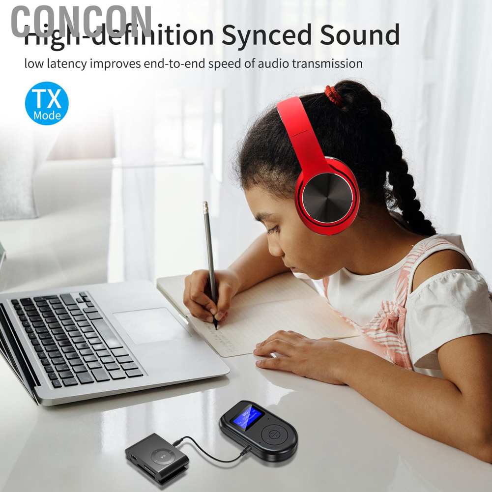 Bộ Chuyển Đổi Âm Thanh Bluetooth Không Dây Hai Trong Một Dài 10m Giắc Cắm 3.5mm Màn Hình Led Dễ Lắp Đặt Và Sử Dụng