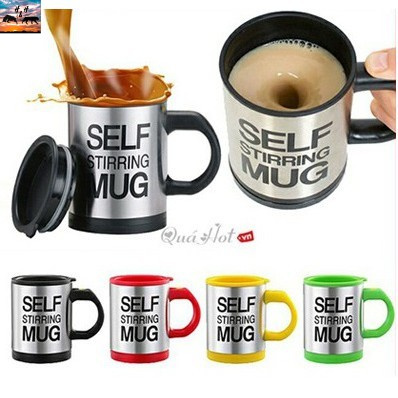 [Khai trương] Cốc Pha Cà Phê Thông Minh Tự Khuấy Self Stirring Mug, Dùng Pin Tiện Dụng