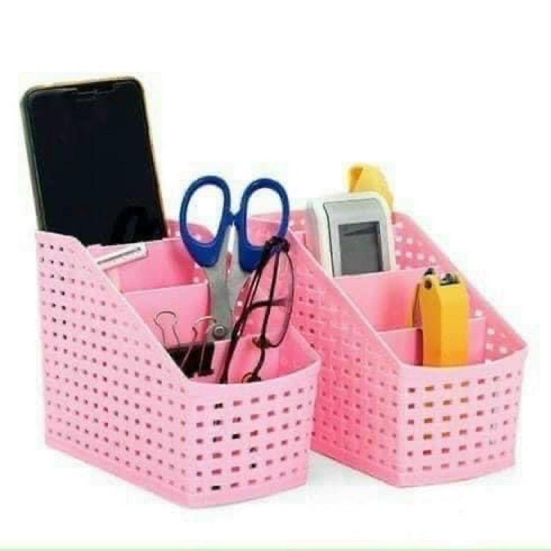 Khay 4 ngăn đa năng đựng mỹ phẩm bút điều khiển điện thoại - Kệ nhựa để bàn đựng đồ tiện ích nhựa Việt Nhật