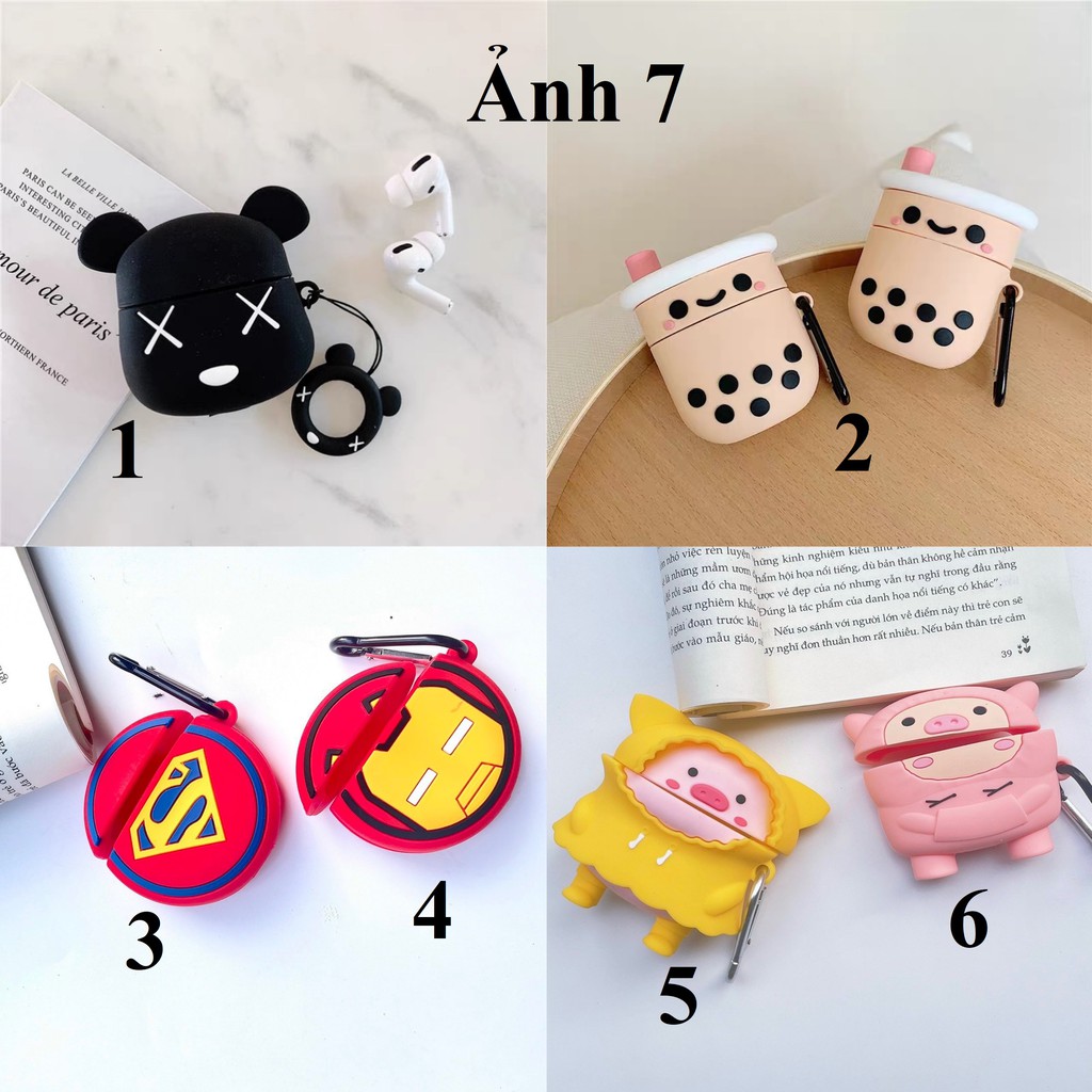 (Tặng móc) Ốp airpod đựng tai nghe không dây airpod 𝟏/𝟐 | 𝐢𝟏𝟏 | 𝐢𝟏𝟐 | 𝐢𝟏𝟖 | 𝐢𝟏𝟎𝟎 ... (khách đọc kỹ mô tả sp nhé!!)