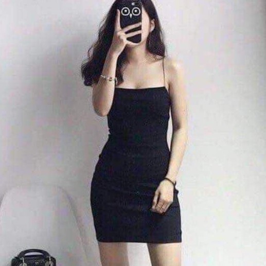 Đầm 2s body nữ đen trơn dáng ngắn | BigBuy360 - bigbuy360.vn