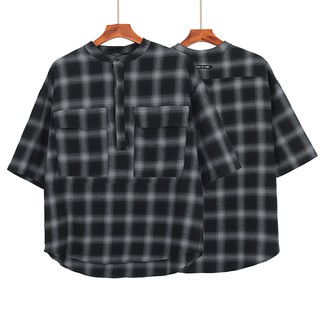 Áo Sơ Mi Ngắn Tay In Họa Tiết Rằn Ri Cá Tính