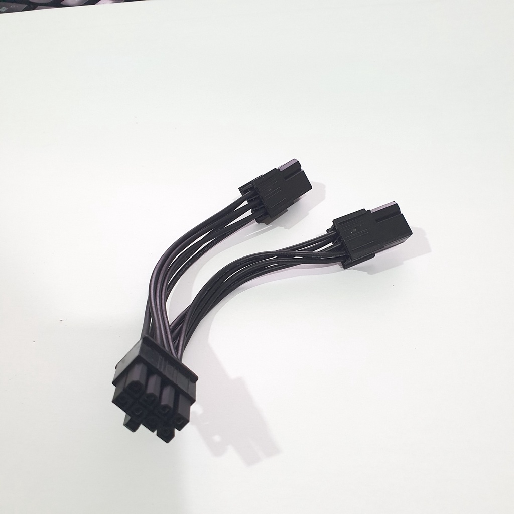 Cáp chuyển 2 đầu 6 pin thành 1 đầu 8 pin cho VGA - gộp 2 cổng 6 pin thành cổng 8 pin