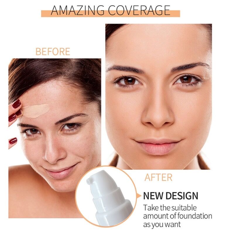 [Hàng mới về] Kem nền BB dạng lỏng màu lì độ che phủ cao lâu trôi chống thấm nước kiềm dầu 24 giờ cho mặt 30ml | BigBuy360 - bigbuy360.vn