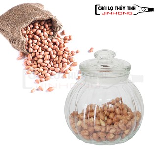 Hũ thủy tinh lọ gia bị 750ml trái bí nắp thủy tinh