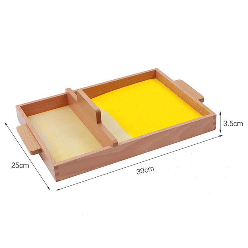 Khay cát viết chữ - Khuôn cát viết chữ Montessori. Giáo Cụ Montessori cho bé lứa tuổi 0-6. Hàng Quốc Tế Chính Hãng QT