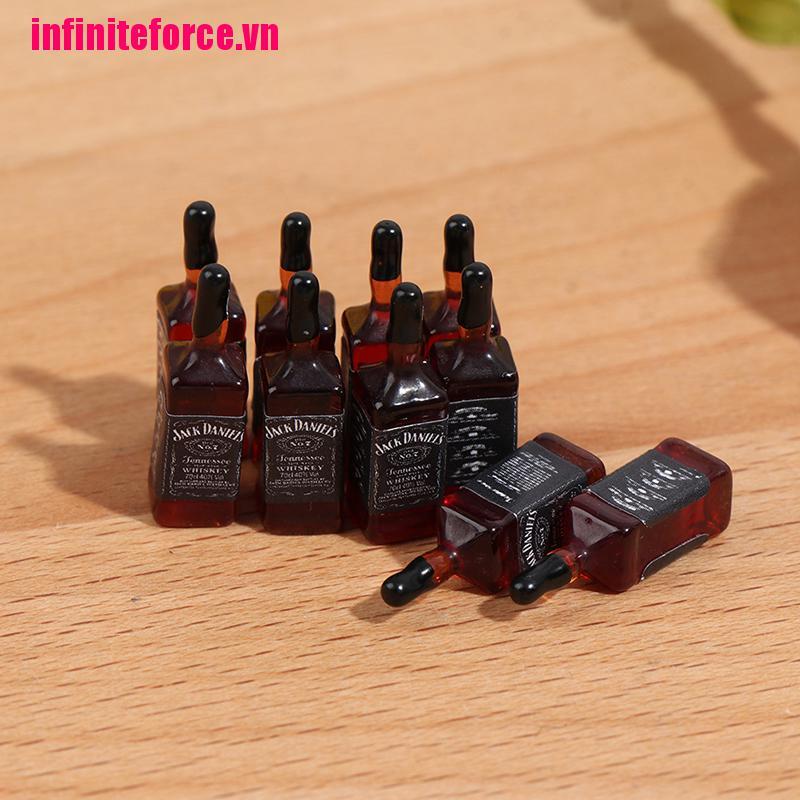 Bộ 10 Chai Rượu Mini Trang Trí Nhà Búp Bê Xinh Xắn