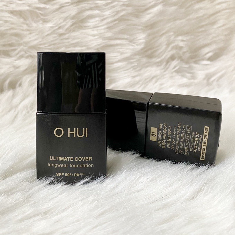 Kem nền siêu che khuyết điểm da căng bóng OHUI Ultimate Cover Longwear Foundation 10ml