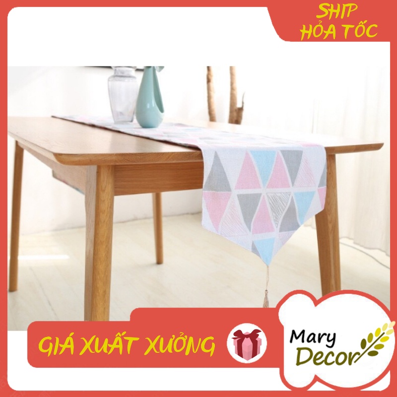 KHĂN RUNNER MARY DECOR - TAM GIÁC MÀU KR-E08