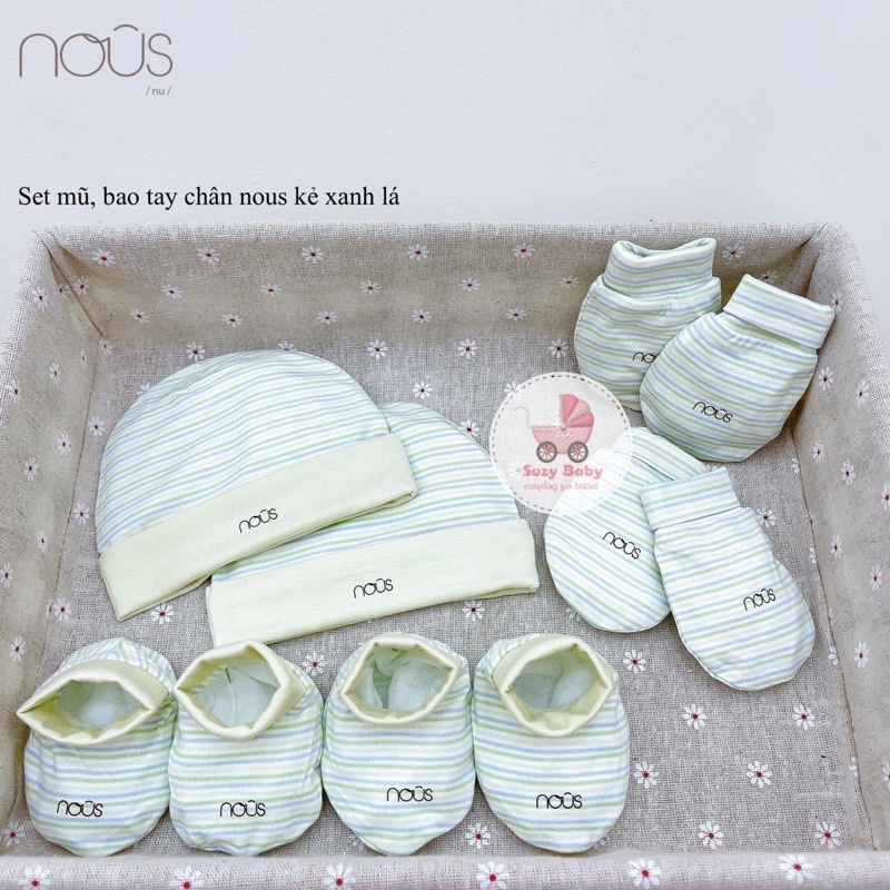 Set bao tay, bao chân, mũ Nous