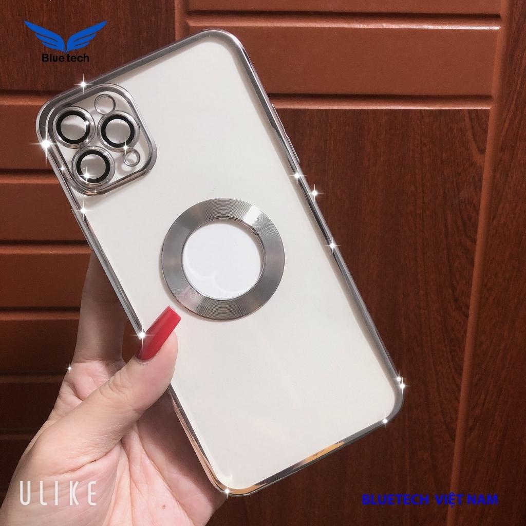 Ốp iphone hở táo màu Hồng - Bạc cao cấp cho Iphone X- Iphone 13 ProMax, Ốp iphone sang trọng đẹp nhất 2022