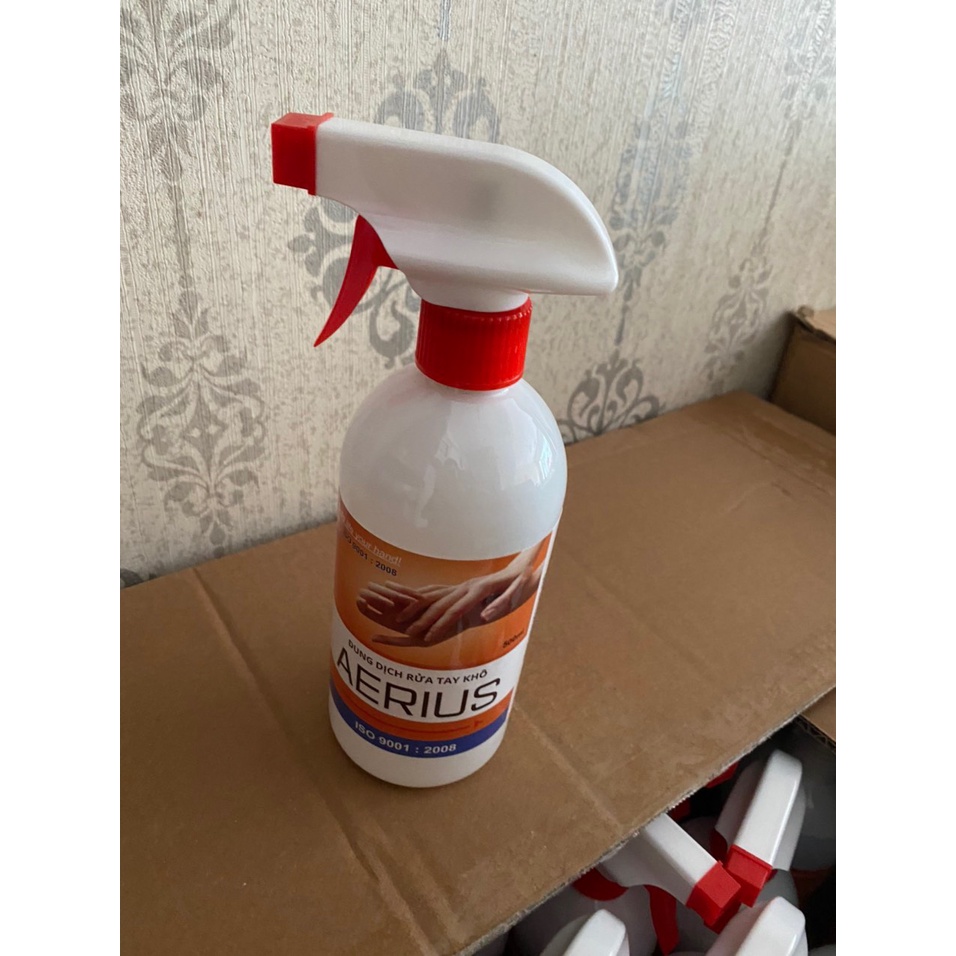 Nước rửa tay khô AERIUS diệt khuẩn, khử khuẩn, sát khuẩn (chai 500ml) | BigBuy360 - bigbuy360.vn