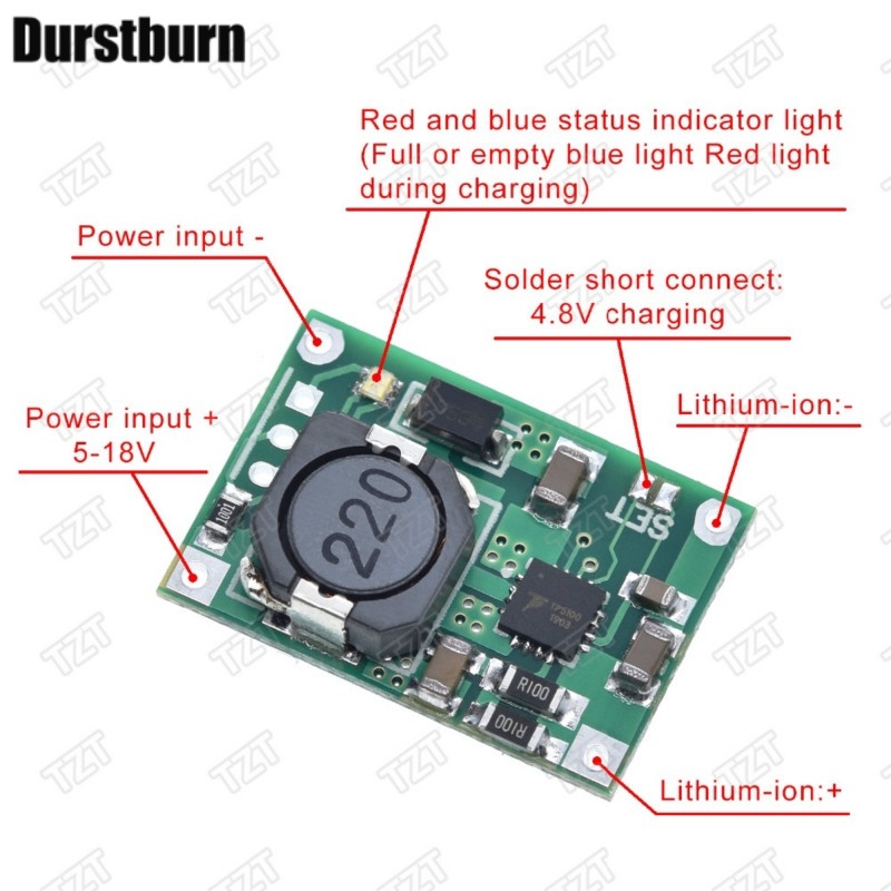 Mạch Sạc Pin Lithium Tp5100 2a 4.2v 8.4v Chuyên Dụng