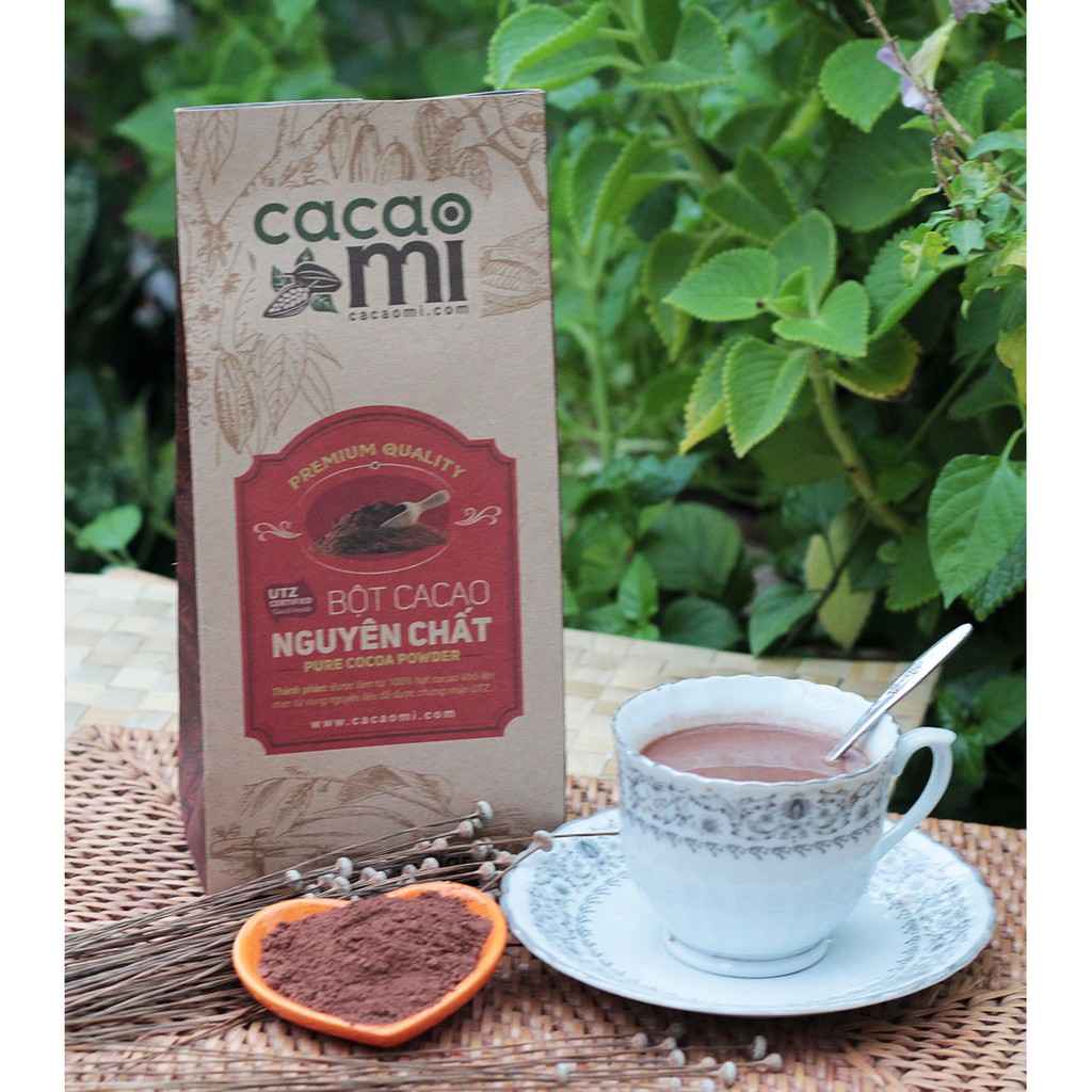 Thức uống sô cô la giá sỉ - Bột cacao 100% nguyên chất không đường chuẩn xuất khẩu CACAOMI Premium 500g