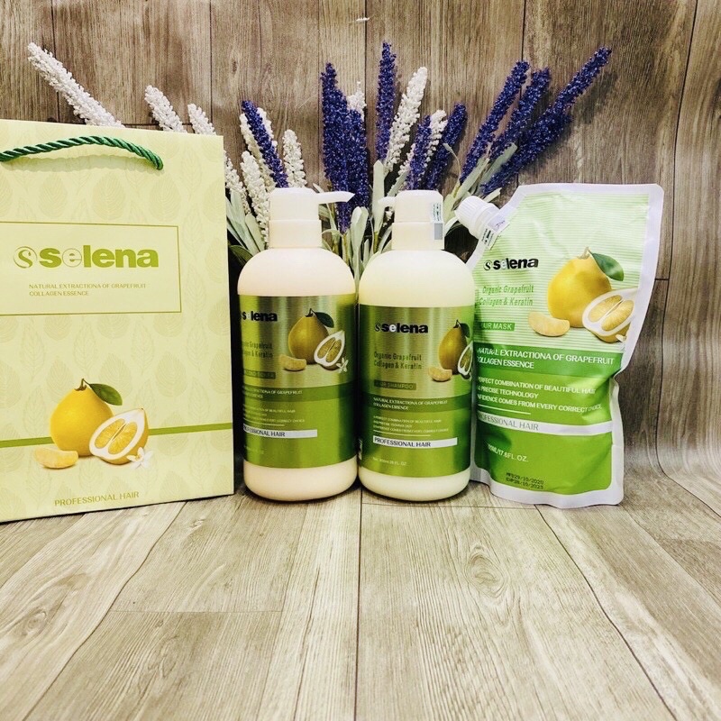 Dầu cặp bưởi Selena 800m ( 1 gội + 1 xả )