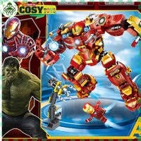 Đồ chơi lego lắp ghép người sắt mô hình người máy robot ô tô máy bay