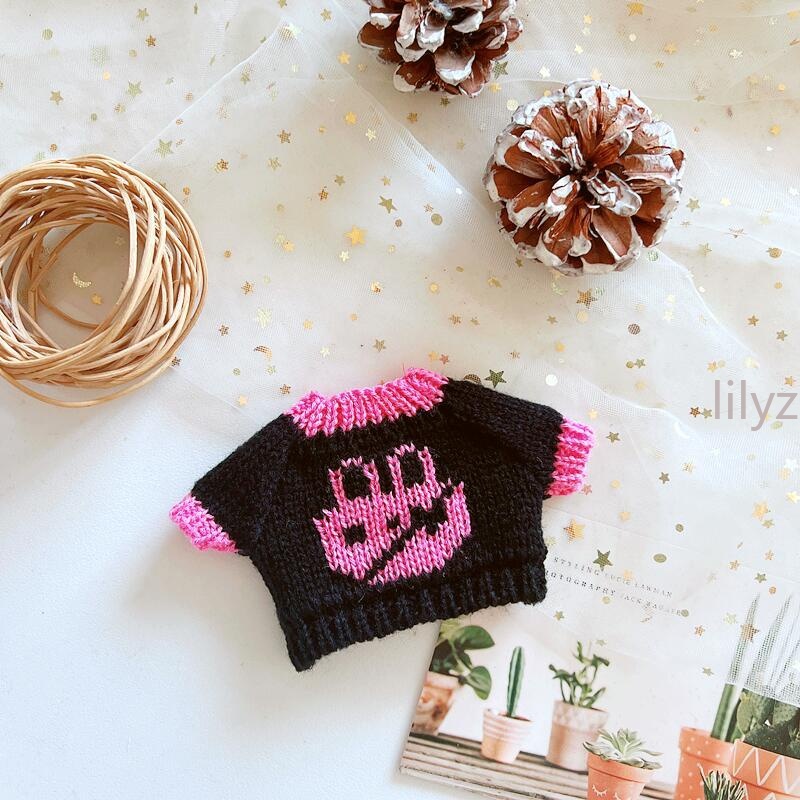 Áo Sweater Dệt Kim 20cm In Hình Hoạt Hình Dễ Thương Cho Búp Bê