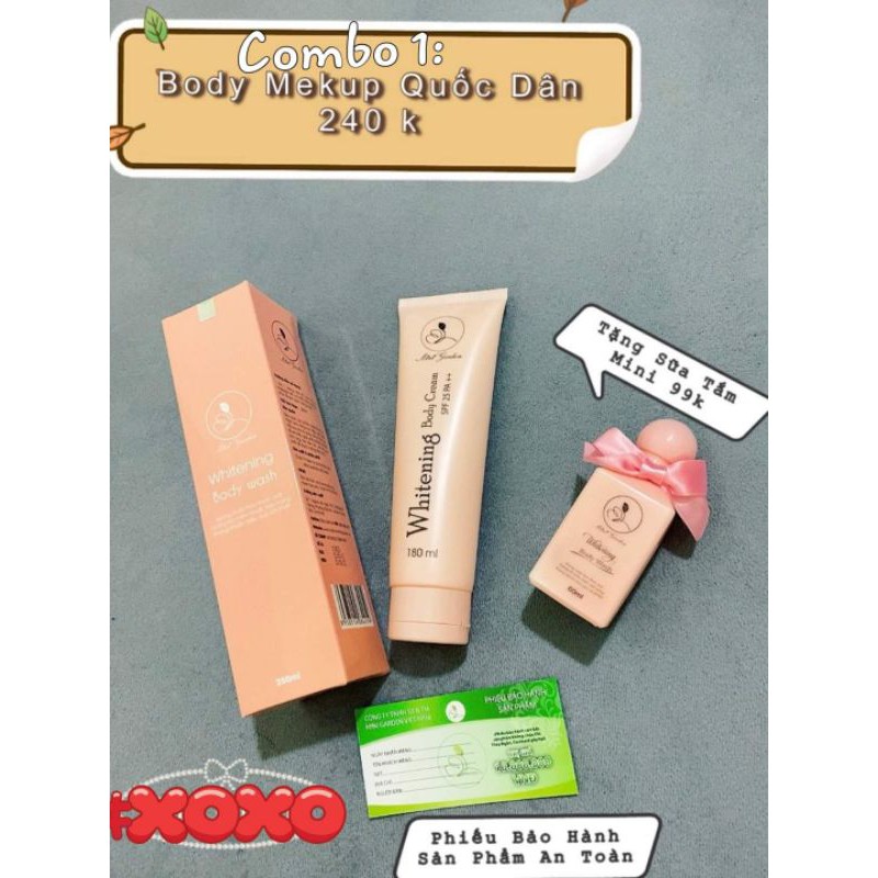 KEM BODY BẬT TONE DA MINIGARDEN❌ DƯỠNG TRẮNG❌ 1 TẶNG 1