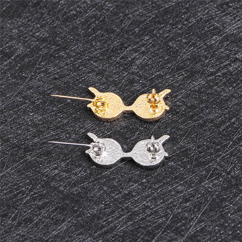 Ghim Cài Áo Hình Mắt Kính Phong Cách Vintage Dễ Phối Đồ