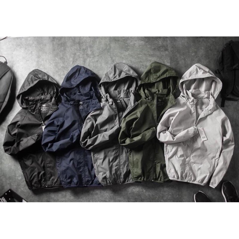 ÁO GIÓ NAM U.N.I 2 LỚP SIÊU CHỐNG NƯỚC ( đủ sz từ 50-75kg)