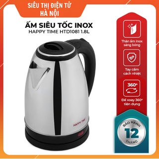 Ấm đun siêu tốc inox 1.8l sunhouse happy time htd1081 - công suất 1500w