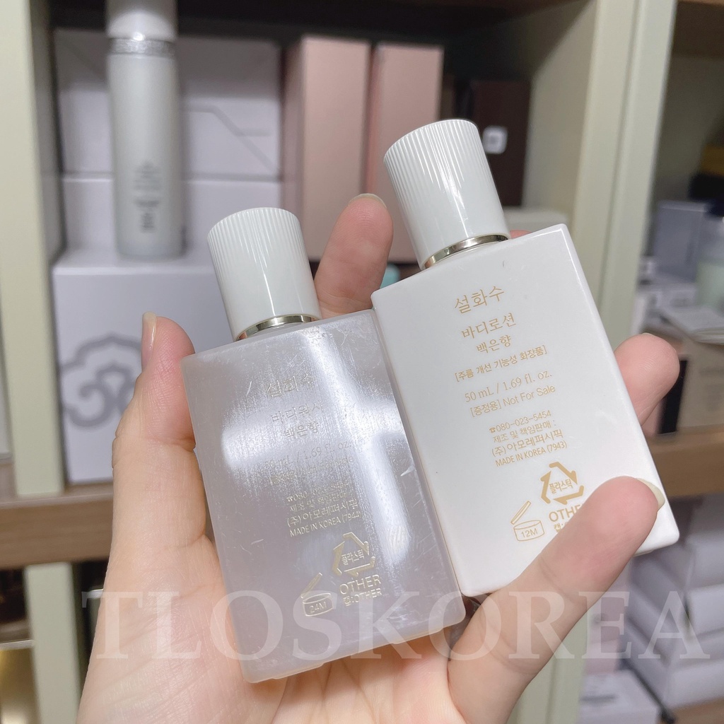 [Sulwhasoo] Sữa Tắm Và Dưỡng Thể Body Wash/ Body Lotion White Breath 50Ml