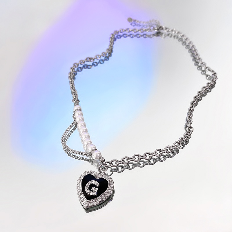 Vòng cổ Mặt Chữ love Đính Đá Sang Trọng Phong Cách Âu Mỹ