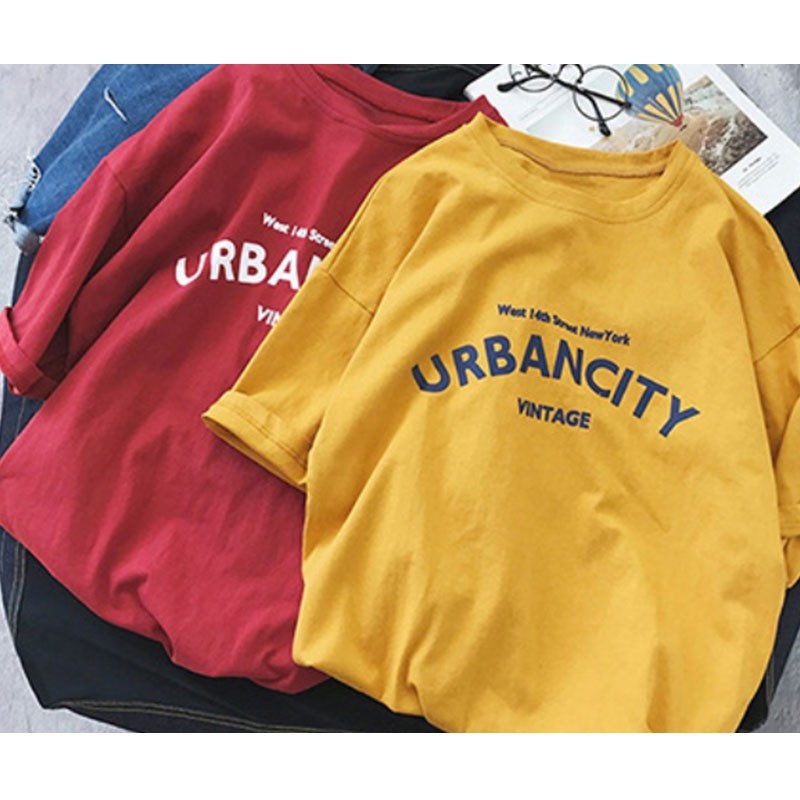 Áo phông nam nữ Urbancity hot trend BIGOMALL - Áo thun unisex ngắn tay Freesize 55kg